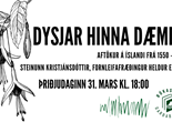 Frestað // Dysjar hinna dæmdu - erindi þriðjudaginn 31.mars kl. 18