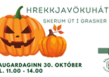 Hrekkjavökusmiðjan - skerum út grasker - lesum í skuggaherbergi /  Halloween workshop