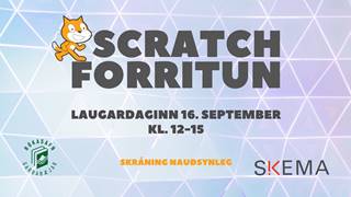 Scratch forritun með Skema - skráning nauðsynleg