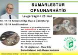 Sumarlestur opnunarhátíð með Ævari og Ilvu 25. maí